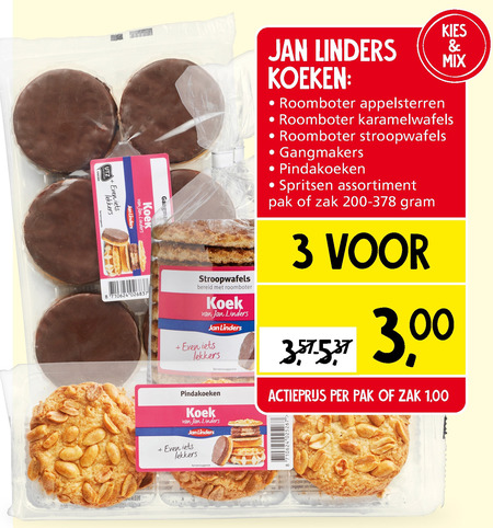 Jan Linders Huismerk   koek folder aanbieding bij  Jan Linders - details