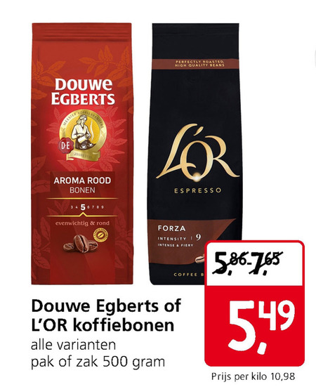 Douwe Egberts L Or   koffiebonen folder aanbieding bij  Jan Linders - details