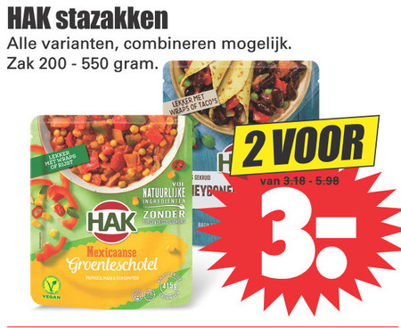 Hak   bonen folder aanbieding bij  Dirk - details