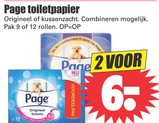 Page   toiletpapier folder aanbieding bij  Dirk - details