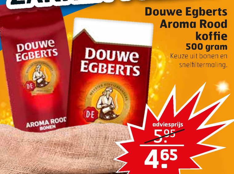 Douwe Egberts   koffie, koffiebonen folder aanbieding bij  Trekpleister - details