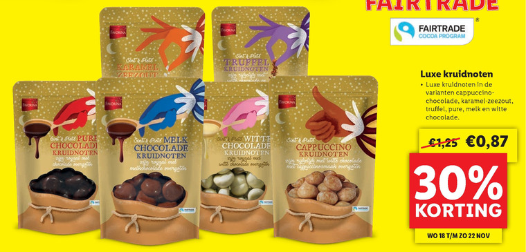 Favorina   chocolade kruidnoten folder aanbieding bij  Lidl - details