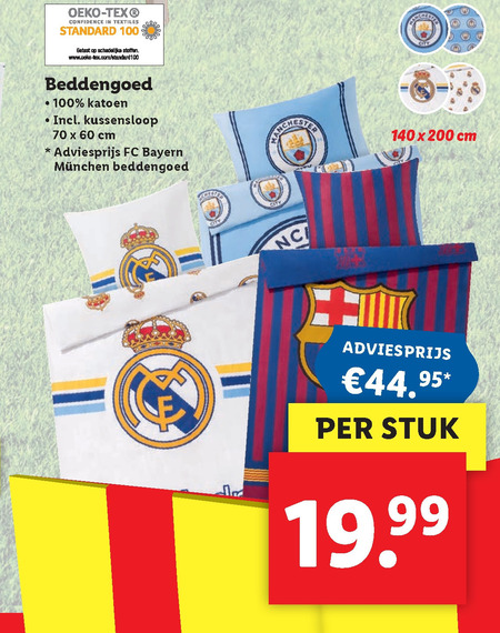 FC Barcelona   kinderdekbedovertrek folder aanbieding bij  Lidl - details