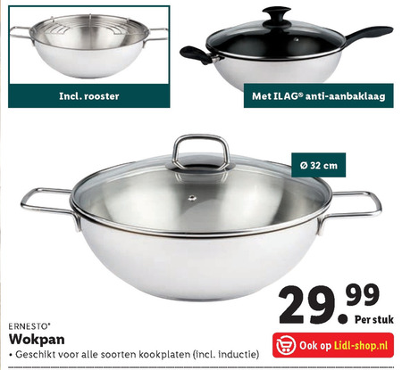 Ernesto   wokpan folder aanbieding bij  Lidl - details