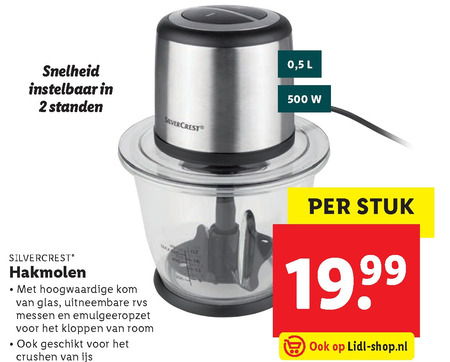 SilverCrest   hakmolen folder aanbieding bij  Lidl - details