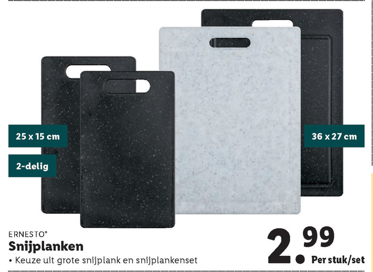 Ernesto   snijplank folder aanbieding bij  Lidl - details