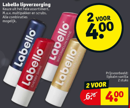 Labello   lippenbalsem folder aanbieding bij  Kruidvat - details