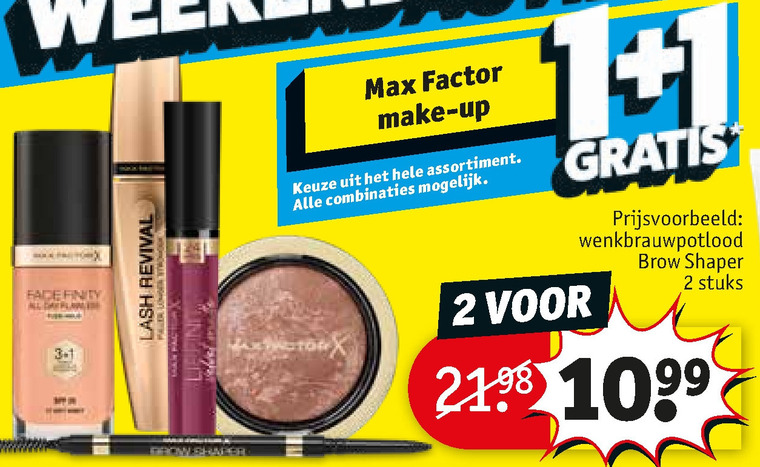 Max Factor   lipgloss, foundation folder aanbieding bij  Kruidvat - details