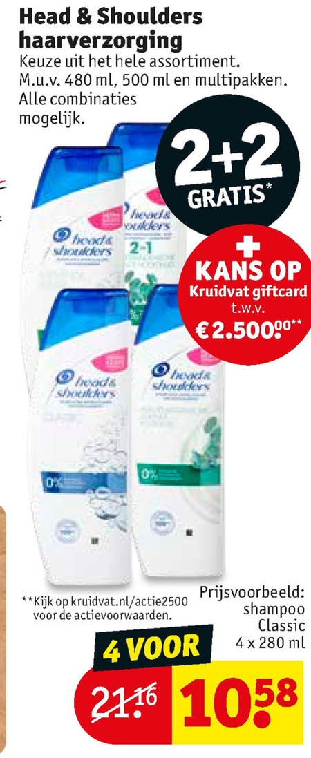 Head and Shoulders   haarverzorging, shampoo folder aanbieding bij  Kruidvat - details