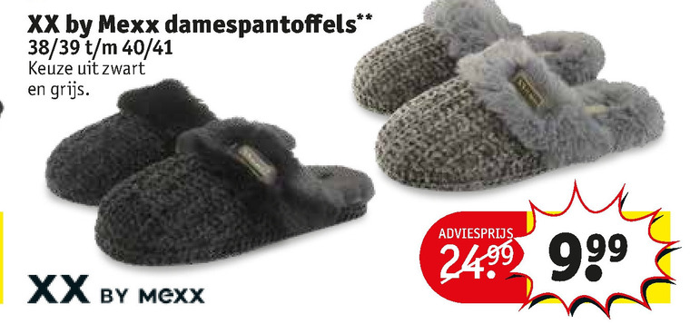 Mexx   damespantoffels folder aanbieding bij  Kruidvat - details