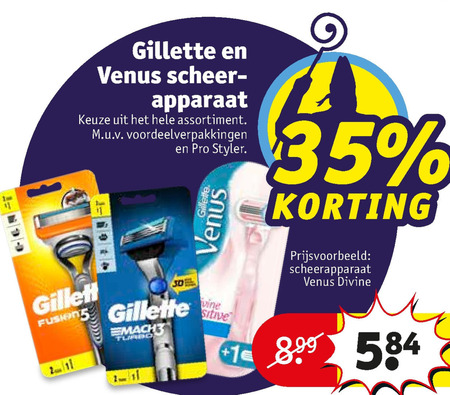 Gillette   heren handscheerapparaat, dames handscheerapparaat folder aanbieding bij  Kruidvat - details