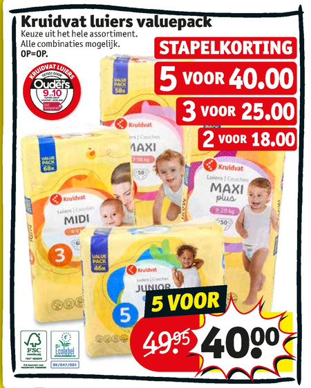 Kruidvat Huismerk   luiers folder aanbieding bij  Kruidvat - details