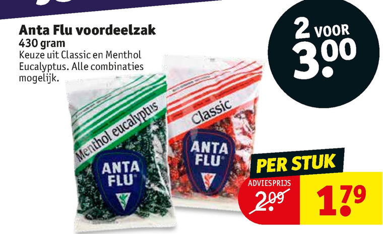 Anta Flu   snoep folder aanbieding bij  Kruidvat - details