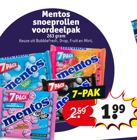 Mentos   snoep folder aanbieding bij  Kruidvat - details