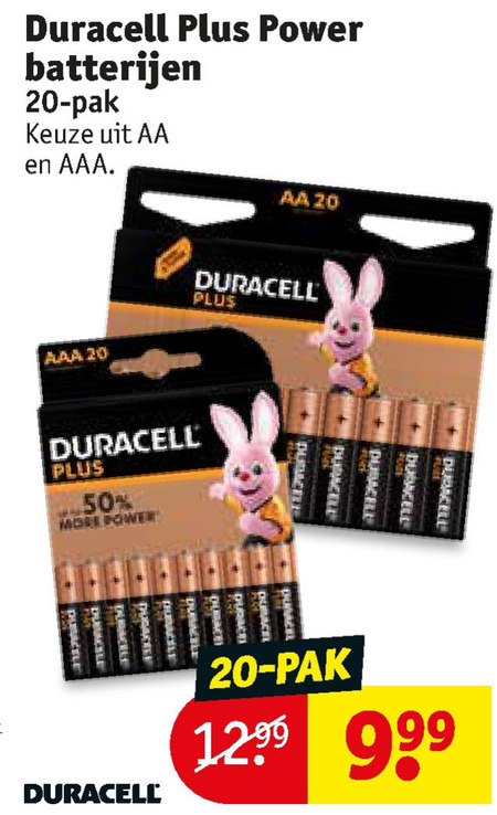 Duracell   batterij folder aanbieding bij  Kruidvat - details