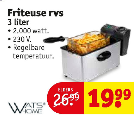 Watshome   friteuse folder aanbieding bij  Kruidvat - details