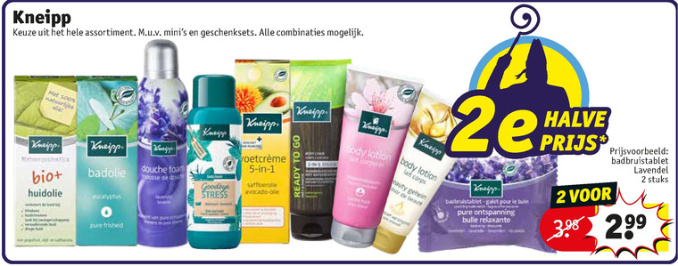 Kneipp   huidolie, badolie folder aanbieding bij  Kruidvat - details