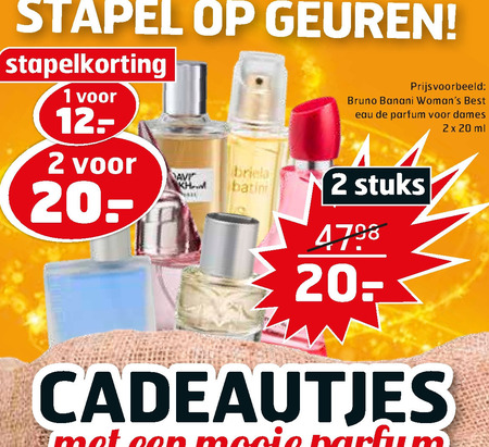 Bruno Banani   eau de parfum folder aanbieding bij  Trekpleister - details