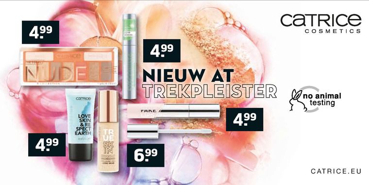 Catrice   nagellak, oogschaduw folder aanbieding bij  Trekpleister - details