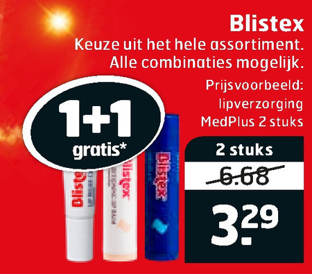 Blistex   lippenbalsem folder aanbieding bij  Trekpleister - details