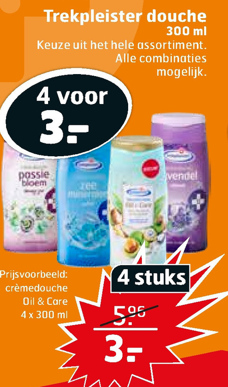 Trekpleister Huismerk   douchegel folder aanbieding bij  Trekpleister - details