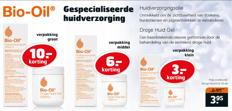 Bio-Oil   huidolie folder aanbieding bij  Trekpleister - details