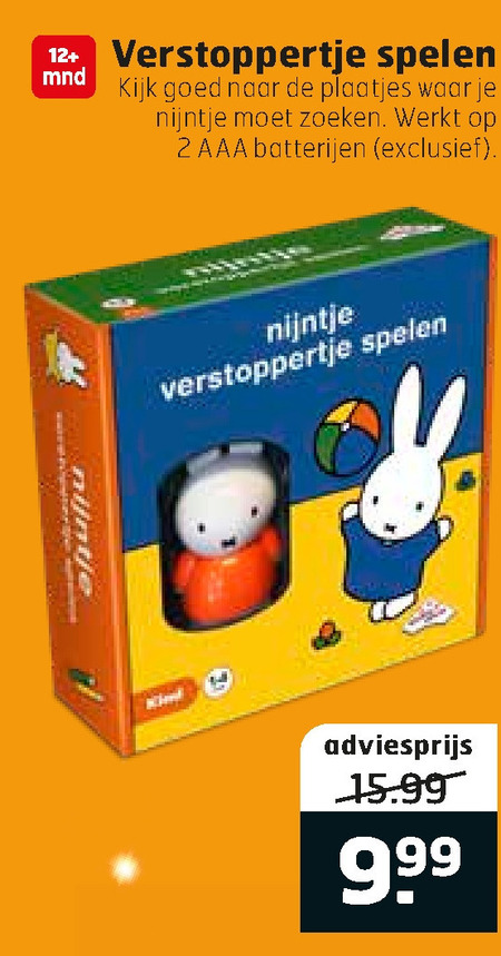 Nijntje   kinderspelletje folder aanbieding bij  Trekpleister - details