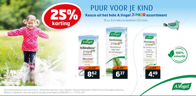 A Vogel   neusspray folder aanbieding bij  Trekpleister - details