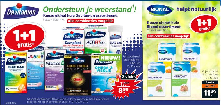 Bional   voedingssupplement, multivitaminen folder aanbieding bij  Trekpleister - details