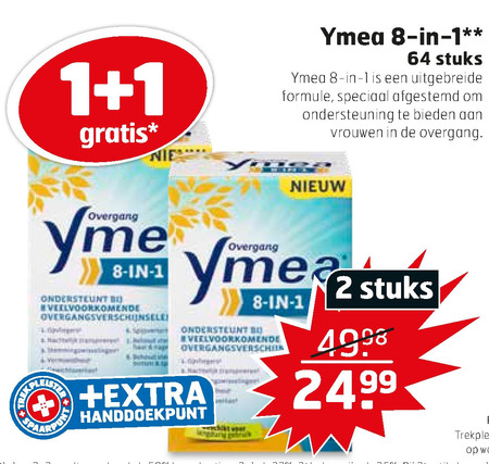 Ymea   voedingssupplement folder aanbieding bij  Trekpleister - details