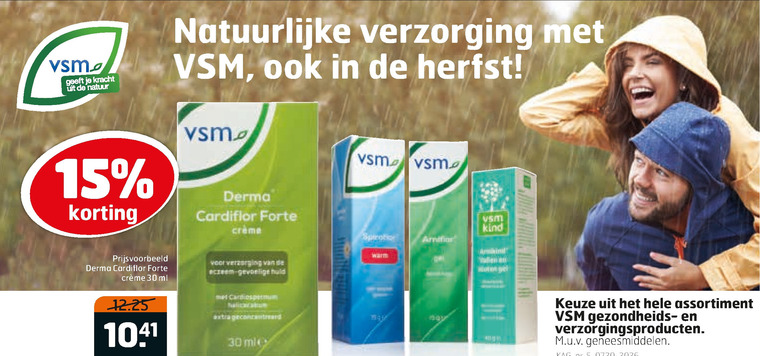 VSM   wondverzorging folder aanbieding bij  Trekpleister - details