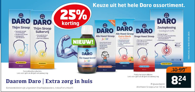 Daro   hoestsiroop folder aanbieding bij  Trekpleister - details