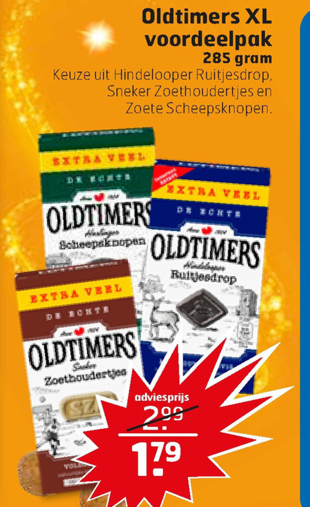 Oldtimers   drop folder aanbieding bij  Trekpleister - details