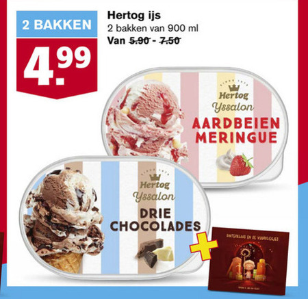 Hertog   ijsspecialiteit folder aanbieding bij  Hoogvliet - details