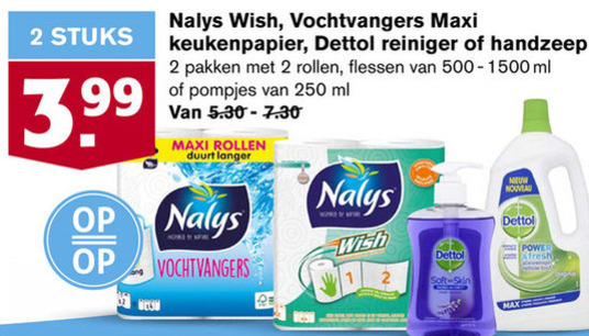 Dettol   handzeep, allesreiniger folder aanbieding bij  Hoogvliet - details