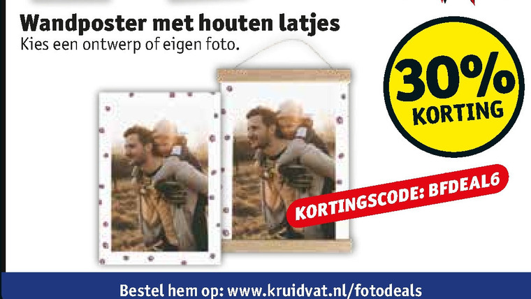 Kruidvat Huismerk foto op canvas, foto afdrukken folder aanbieding Kruidvat - details