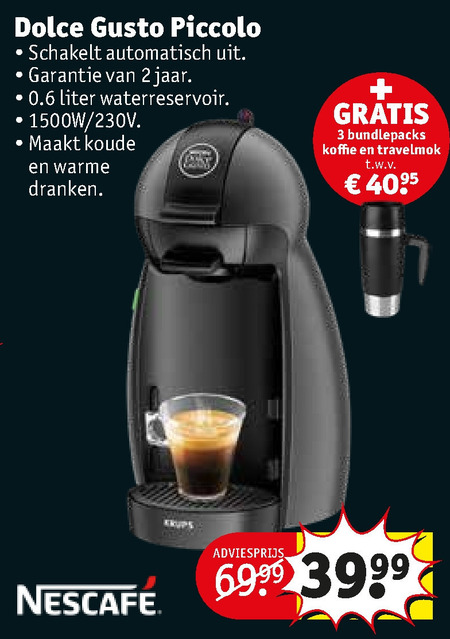 Nescafe   dolce gusto apparaat folder aanbieding bij  Kruidvat - details