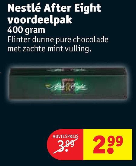 After Eight   chocolade folder aanbieding bij  Kruidvat - details