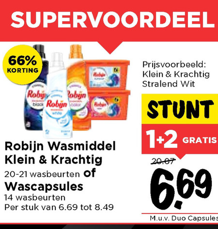 Robijn   wasmiddel folder aanbieding bij  Vomar - details