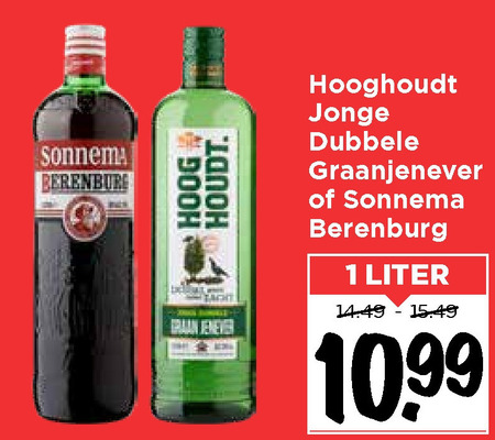 Hooghoudt   jenever, berenburg folder aanbieding bij  Vomar - details