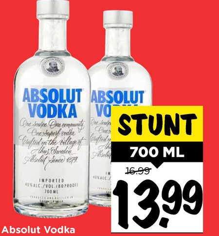 Absolut   wodka folder aanbieding bij  Vomar - details