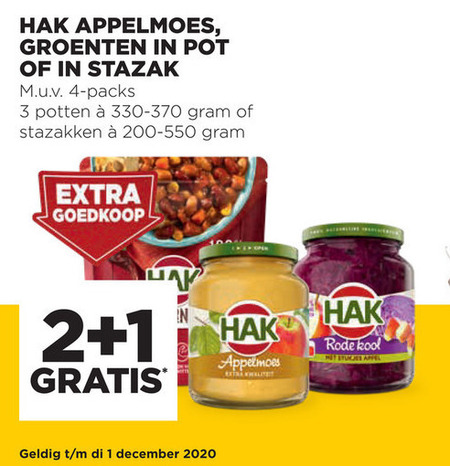 Hak   appelmoes, bruine bonen folder aanbieding bij  Jumbo - details