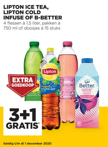 Lipton   thee, ice tea folder aanbieding bij  Jumbo - details