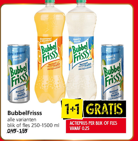 Bubbelfrisss   frisdrank folder aanbieding bij  Jan Linders - details