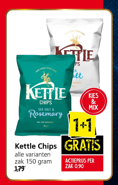 Kettle   chips folder aanbieding bij  Jan Linders - details