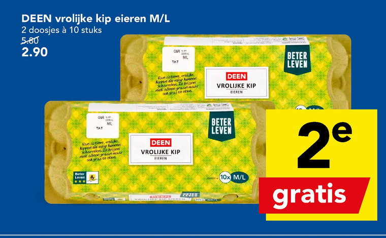 Deen Huismerk   scharreleieren folder aanbieding bij  Deen - details