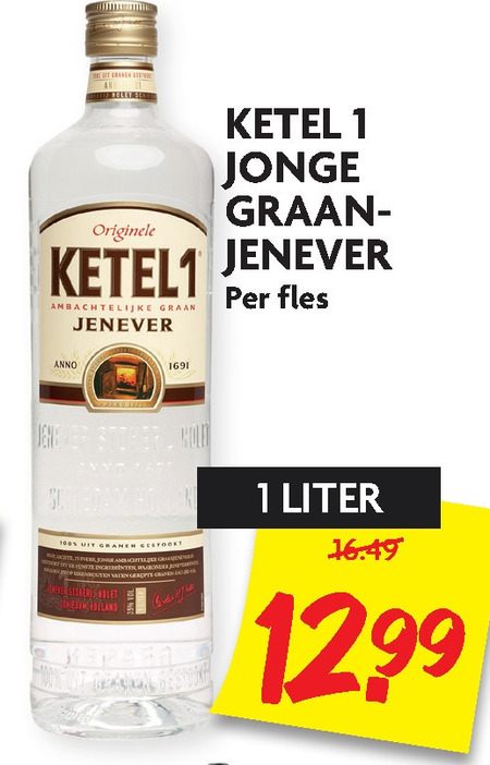 Ketel 1   jenever folder aanbieding bij  Dekamarkt - details