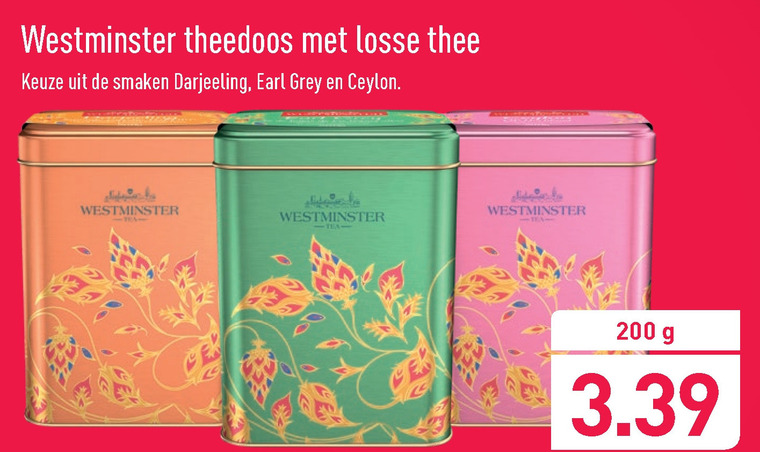 Westminster   thee folder aanbieding bij  Aldi - details