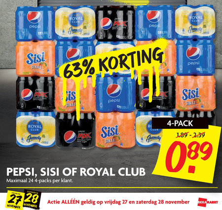 Sisi   cola, frisdrank folder aanbieding bij  Dekamarkt - details