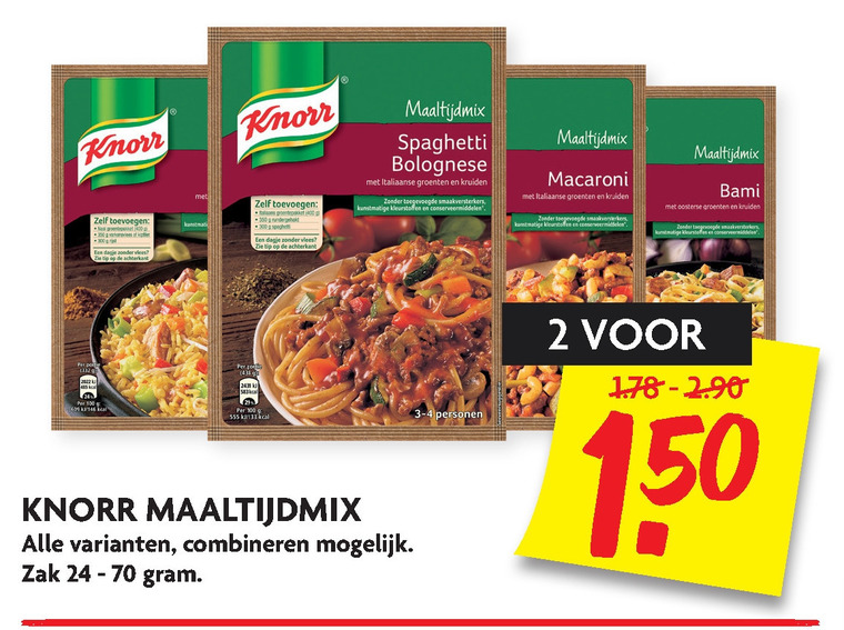 Knorr   maaltijdmix folder aanbieding bij  Dekamarkt - details